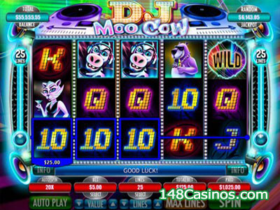 DJ Moo Cow video slot
