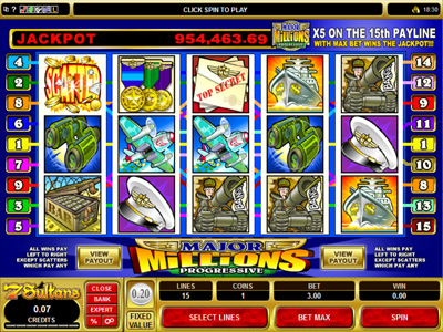 Major Millions Progressive Jackpot