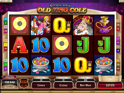 Rhyming Reels - Old King Cole Video slot