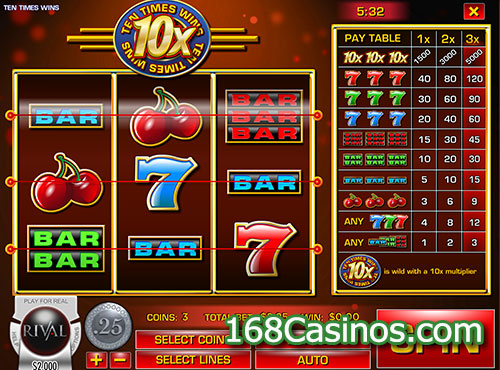 Ten Times Wins (10XWins) Slot