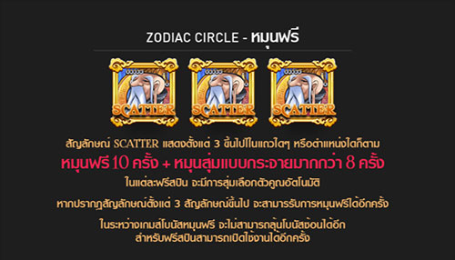 ฟรีสปินโบนัสเกม Zodiac GPI Slot