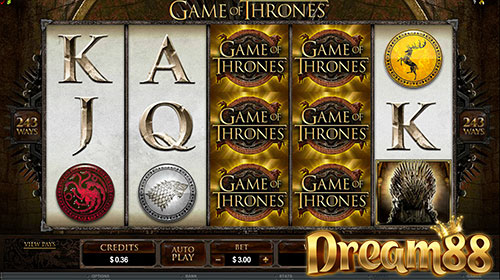 Game of Thrones 243 Lines Slot - เกมสล็อตออนไลน์ ทีวีซีรี่ส์เรื่องดัง