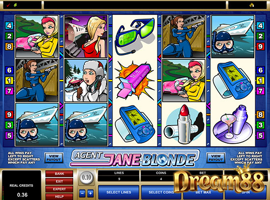 Agent Jane Blonde Slot - เกมสล็อตออนไลน์ ธีมสปายสาวน้อยผมบลอนด์ เจน บลอนด์