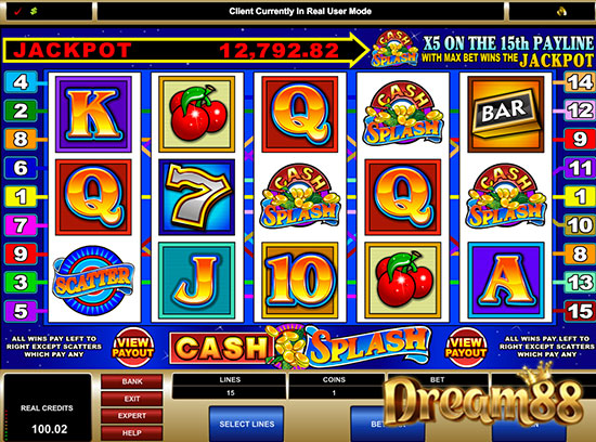 Cash Splash 5 Reel Slot