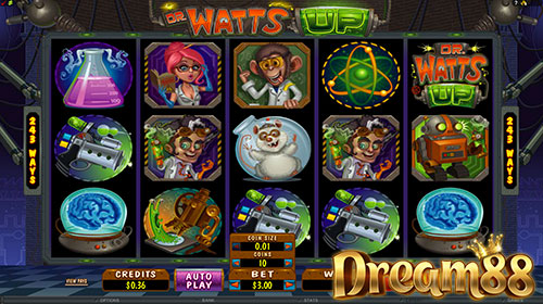 Dr Watts Up Slot - เกมส์สล็อตออนไลน์ ธีมนักวิทยาศาสตร์