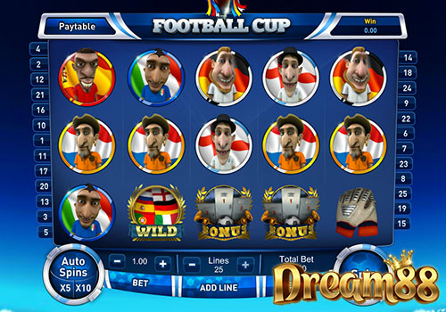 Football Cup Slot - เกมสล็อต ธีมกีฬาฟุตบอล