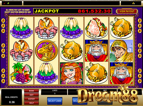 King Cashalot Slot - เกมส์สล็อตออนไลน์ ธีมแนวอัศวิน พระราชา