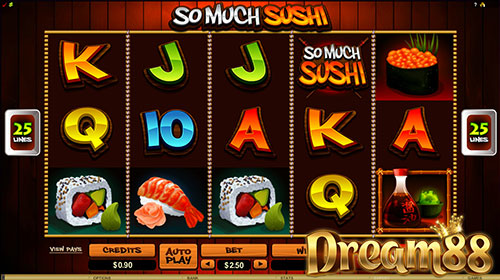 So Much Sushi Slot - เกมสล็อตออนไลน์ ธีมซูชิ