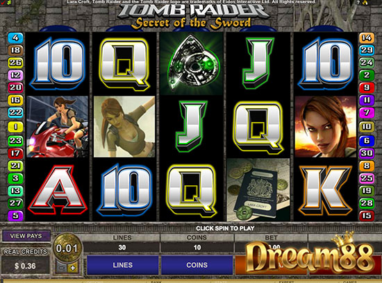 Tomb Raider – Secret of the Sword Slot - เกมสล็อตออนไลน์