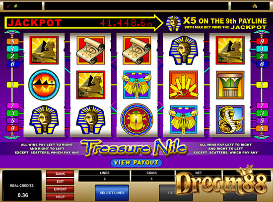 Treasure Nile Slot - เกมแจ็คพอตสล็อต ธีมอียิปต์โบราณ