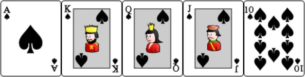 Royal Flush - โป๊กเกอร์ (Poker)